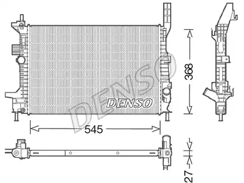 воден радиатор DENSO DRM10028