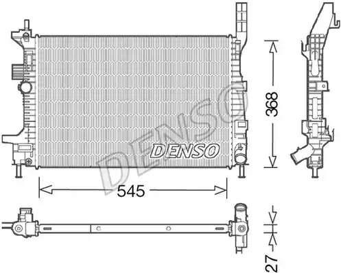 воден радиатор DENSO DRM10029