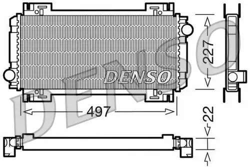 воден радиатор DENSO DRM10032