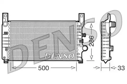 воден радиатор DENSO DRM10034