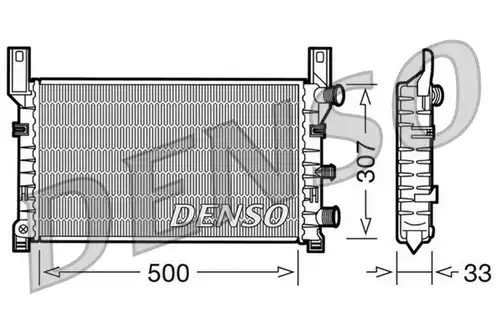 воден радиатор DENSO DRM10035