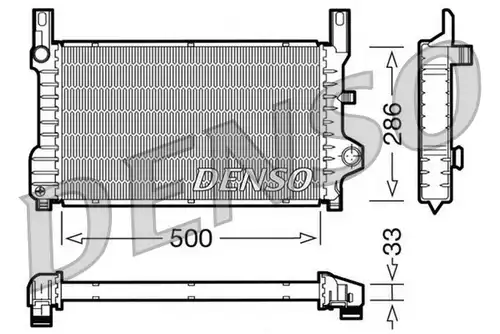 воден радиатор DENSO DRM10036