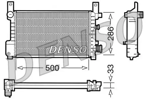 воден радиатор DENSO DRM10037