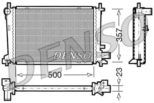 воден радиатор DENSO DRM10038