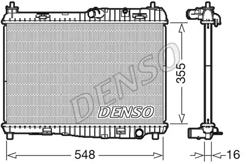 воден радиатор DENSO DRM10043