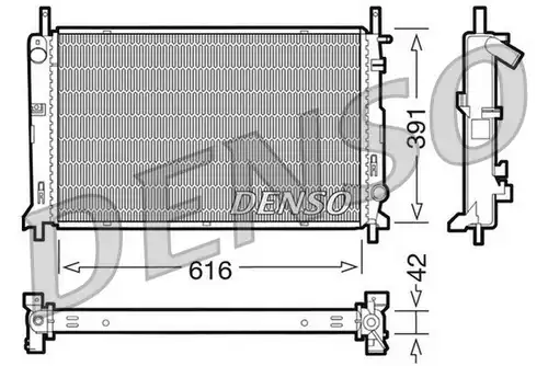 воден радиатор DENSO DRM10071