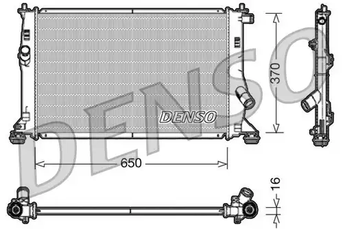 воден радиатор DENSO DRM10076