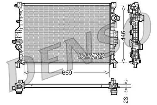 воден радиатор DENSO DRM10077