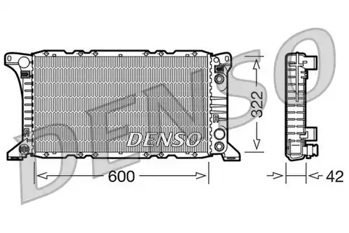 воден радиатор DENSO DRM10092