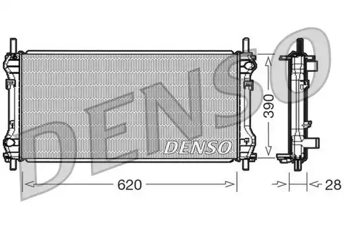воден радиатор DENSO DRM10102