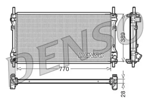 воден радиатор DENSO DRM10104