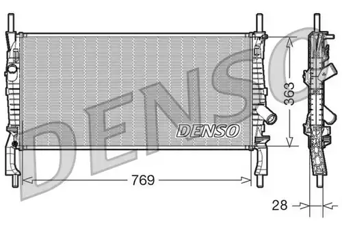 воден радиатор DENSO DRM10106