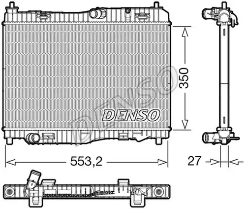 воден радиатор DENSO DRM10116