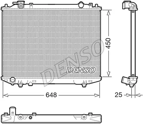 воден радиатор DENSO DRM10117