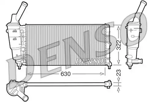 воден радиатор DENSO DRM13005