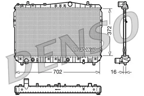 воден радиатор DENSO DRM15002