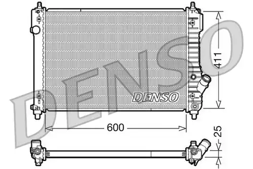 воден радиатор DENSO DRM15004