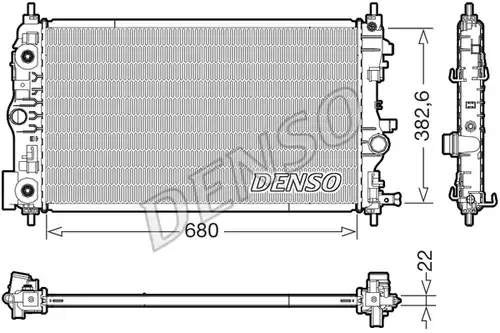 воден радиатор DENSO DRM15008
