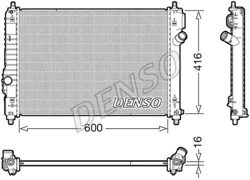 воден радиатор DENSO DRM15015