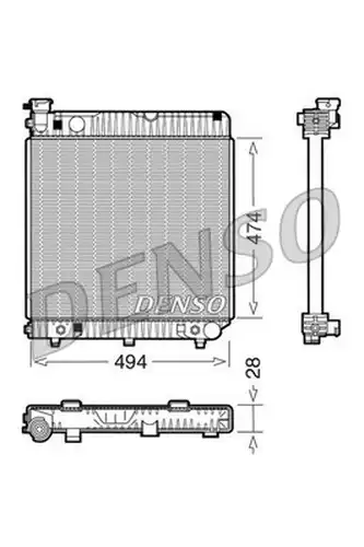 воден радиатор DENSO DRM17002