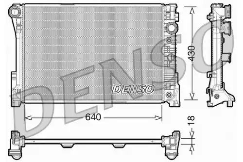 воден радиатор DENSO DRM17005