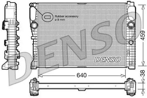 воден радиатор DENSO DRM17014