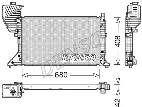 воден радиатор DENSO DRM17019