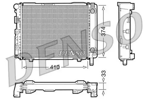 воден радиатор DENSO DRM17029