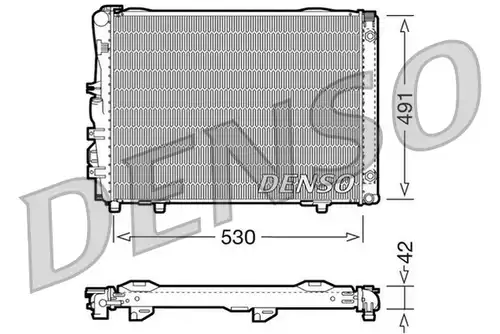 воден радиатор DENSO DRM17030