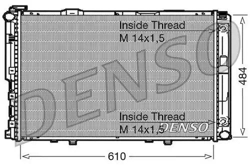 воден радиатор DENSO DRM17039