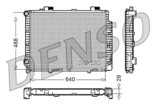воден радиатор DENSO DRM17041