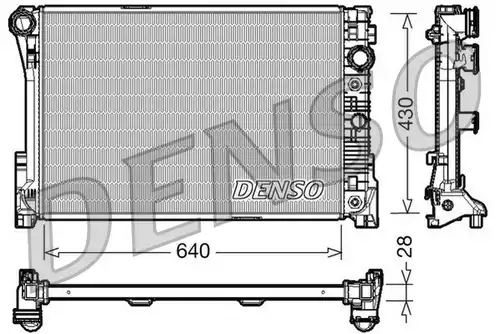 воден радиатор DENSO DRM17043