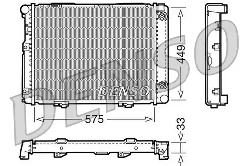 воден радиатор DENSO DRM17061