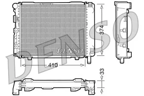 воден радиатор DENSO DRM17062