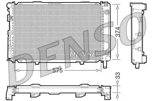 воден радиатор DENSO DRM17063
