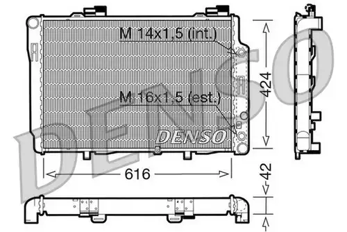 воден радиатор DENSO DRM17073