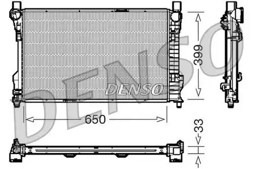 воден радиатор DENSO DRM17082