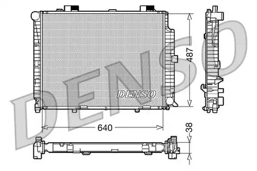 воден радиатор DENSO DRM17087