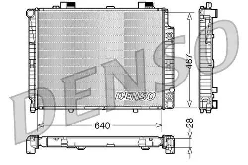 воден радиатор DENSO DRM17088