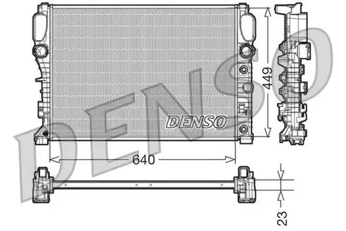 воден радиатор DENSO DRM17090