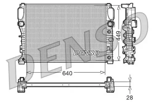 воден радиатор DENSO DRM17091