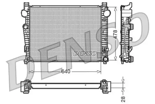 воден радиатор DENSO DRM17092