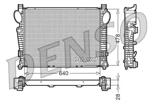 воден радиатор DENSO DRM17093
