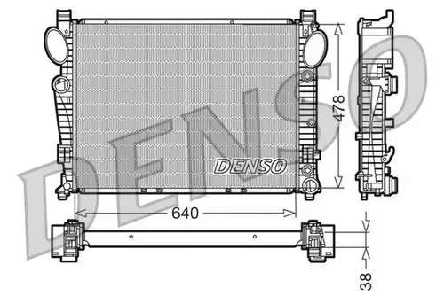 воден радиатор DENSO DRM17094
