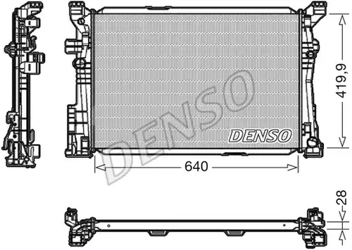 воден радиатор DENSO DRM17097