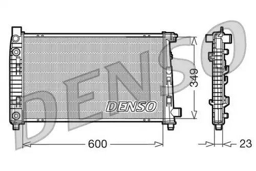 воден радиатор DENSO DRM17102
