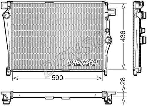 воден радиатор DENSO DRM17105