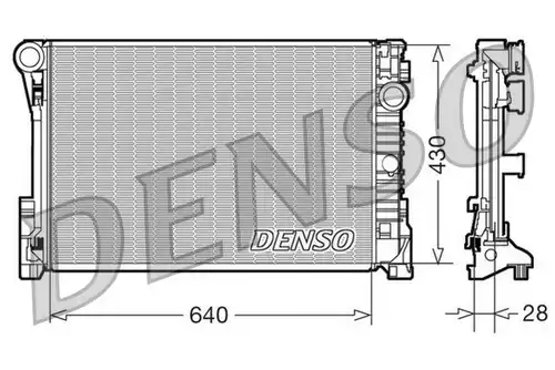 воден радиатор DENSO DRM17110