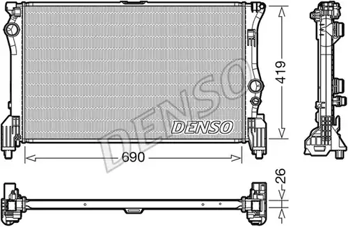 воден радиатор DENSO DRM17112