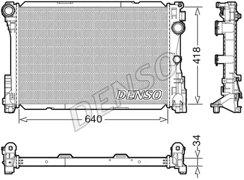 воден радиатор DENSO DRM17115